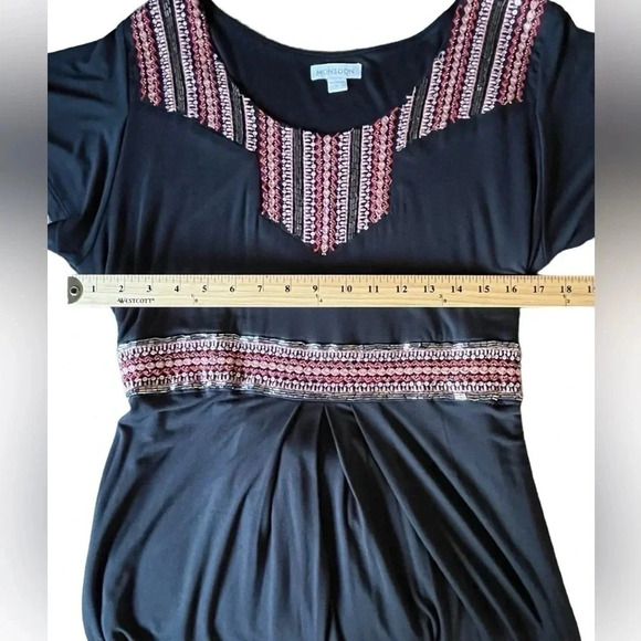 Monsoon Breaded Plus Size Women’s Maxi Dress Boho Tie Waisted Black - Picture 7 of 14